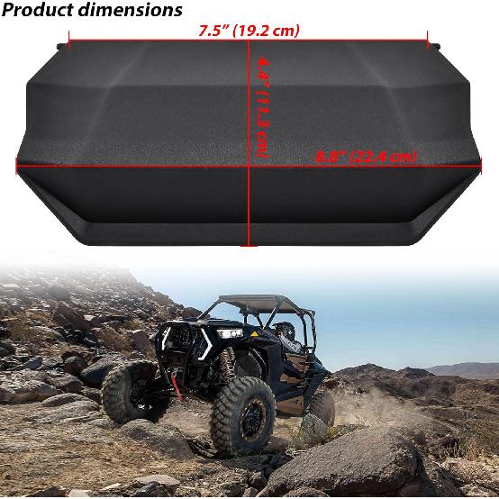SAUTVS Center Dash Storage Lid for RZR XP 1000/Turbo S/RZR Trail, Center Compartment Storage Box Cover for Polaris RZR XP 1000/RZR XP Turbo/RZR Trail
