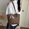 Large Capacity Simple Korean Style Mom Tote Bag Daily Commute Single Shoulder Bag
