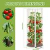 3Pcs Garden Bird Netting Cover 59x18in Nylon Mesh Protective Tomato Cage Netting Cover with Zipper Garden Accessories for Fruits