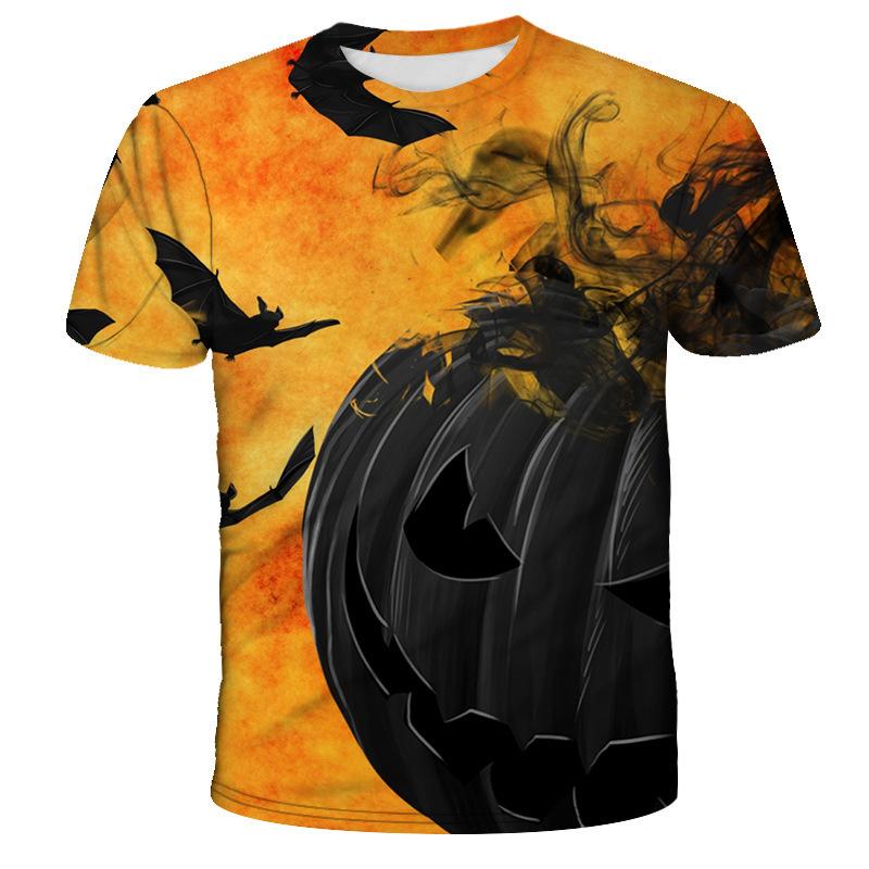Boutique Latest Fashion Personalized 3D Printing Halloween T-shirt Personalized Custom Trend Party Shopping Travel Atmosphere