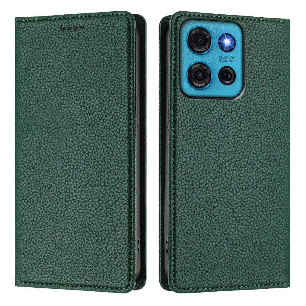 For Motorola Moto G75 5G Wallet Case RFID Blocking Litchi Texture Leather Mobile Cover