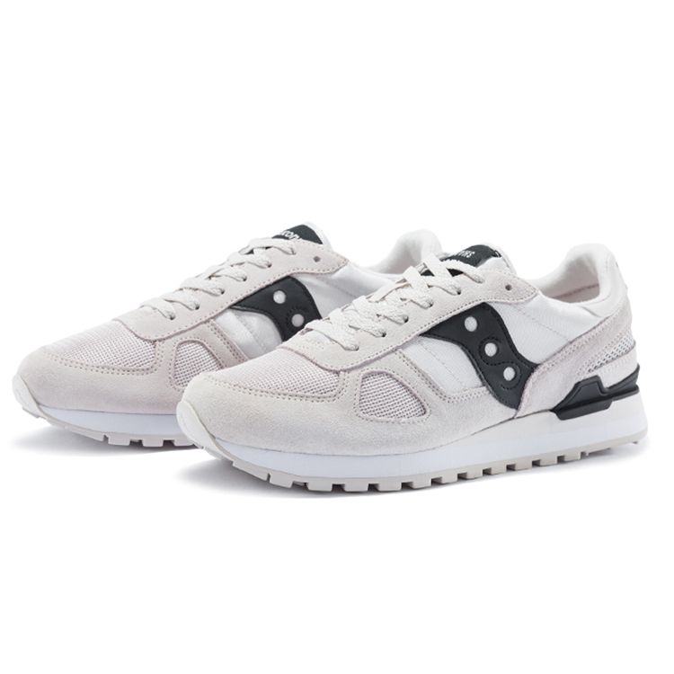 SAUCONY Shadow Original Classic Retro EVA Cushioning Non-Slip Wear-Resistant Breathable Low-Top Shoes Men Sneaker Gray Black S79005-3