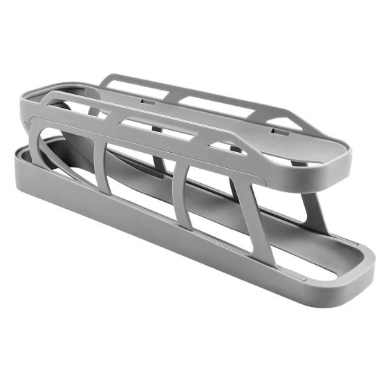 

Диспенсер для яиц в холодильнике с защитой от падения, двухслойный, с гравитационной подачей, автоматический дозатор яиц для кухни, кухонный гаджет чёрный