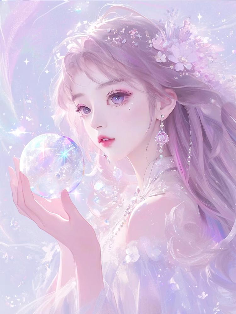 5D DIY Diamond Painting Woman Girl Portrait Full Square Round Girl Mosaic Flower Embroidery Cartoon Needlework Wall Decoration