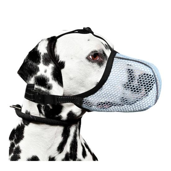 Dog Muzzle Soft Mesh Muzzle for Small Medium Large Dogs Breathable Basket Muzzle for Anti Barking Chewing Biting