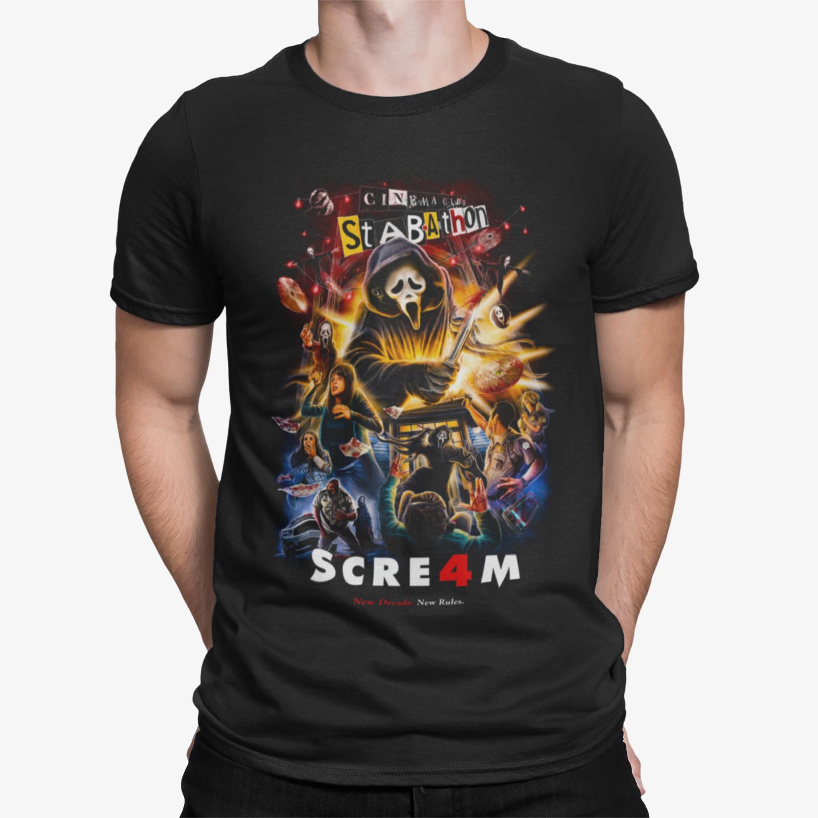 scream zombie evil dead film funny movie mens birthday horror t shirt L