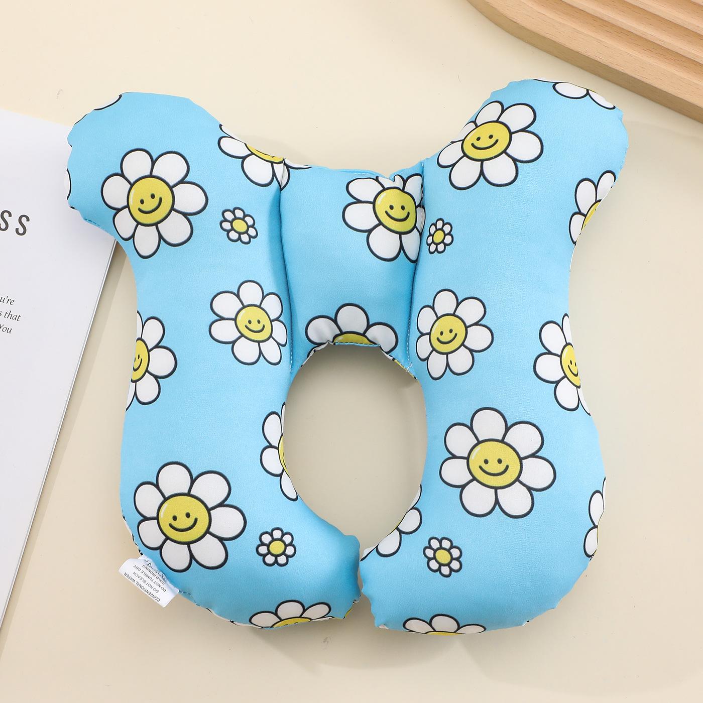 

Мультяшная детская U-образная подушка, многофункциональная детская подушка из хлопка, мягкая защита шеи и головы, дорожная подушка для автомобиля, детская подушка 1PCS