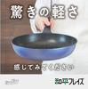 Wahei Freiz Lightweight Egg 13 x 18 for Lunch Egg Gas Stove Ultralight Pan, cm, Blue, Boxes, Rolls, Only, PFOA-Free, RB-3270
