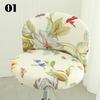 Elastic Arc Chair Cover Bar High Stool Cashier Bank Stool Cover  Kitchen Chair Cover Dining Home Decor Seat Cover