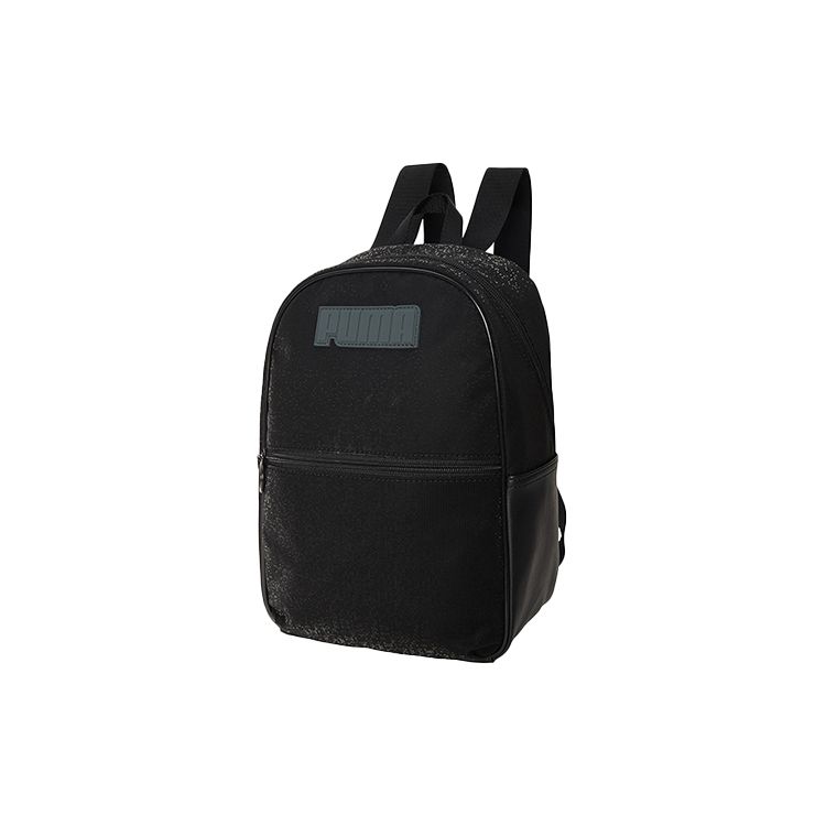 Puma Prime Time Retro Casual Zipper Backpack Unisex Backpacks Black 078338-01 Black