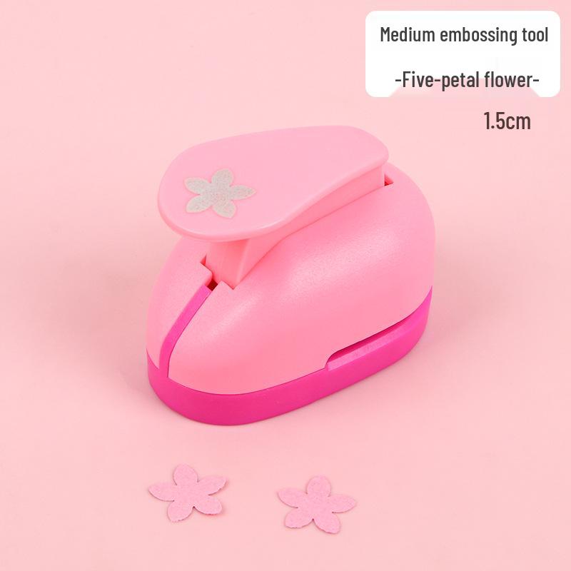 DIY Papierbastel-Prägemaschine für Kinder - Einfacher Blumenstanzer für pädagogische Aktivitäten im Kindergarten