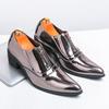 Luxury Brand Men Leather Shoes Fashion Business Casual Shoes Designer Pointed Dress Shoes for Men Banquet Party Wedding Footwear