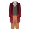 Costum Cosplay The Hobbit Bilbo Baggins Ținută Halloween pentru Joc de Rol Mantie Stil Medieval și Accesorii