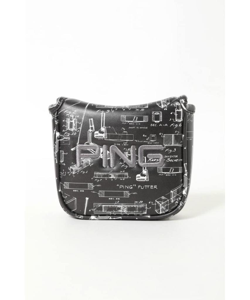 PING HC-P2202 Patent Putter Cover Mallet Type PING 2022 Model Japanese Genuine Product Black