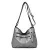 1Pc Women's Shoulder Bag Ladies Multi Pocket PU Messenger Handbag Cross Body Bags