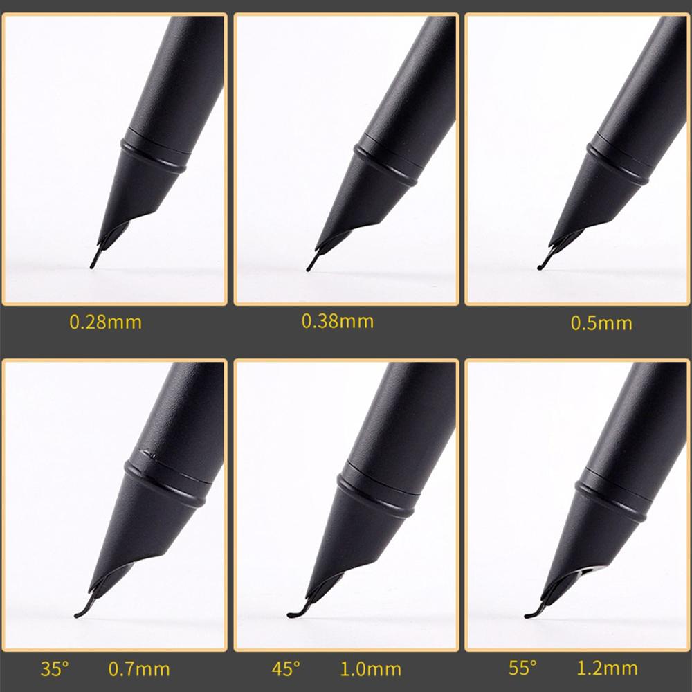Student Pens with Interchangeable Ink Bags, Small Upturned Tips, Curved Tips, Practice Ink Pens, Signature Pens, Student Stationery, Office Supplies