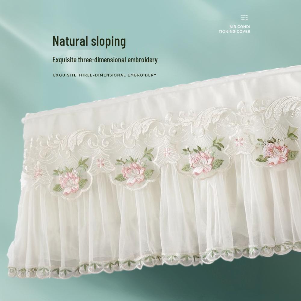 Universal Wall-Mounted Air Conditioner Dust Cover: Anti-Blow Windshield, Windproof Curtain, Full Sleeve Protection for Cabinet Machines