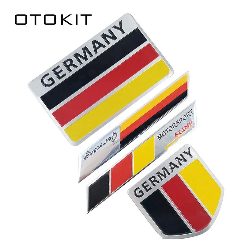 3D Germany Flag Car Sticker VJTS Decal Accessories Stickers for Renault Peugeot Citroen Cruze Chevrolet Ford Focus VW Golf Benz BMW