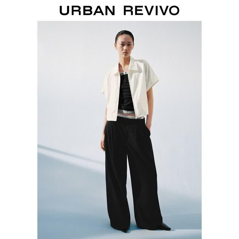 UR2026 Women s Urban Short Sleeve Zip Jacket M