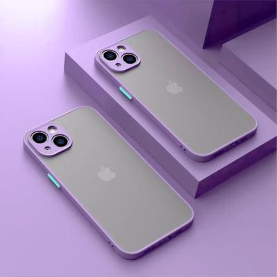 Case - E.F.CONNECTION - for iPhone 13 - PC + Silicone - Purple - Semi-rigid