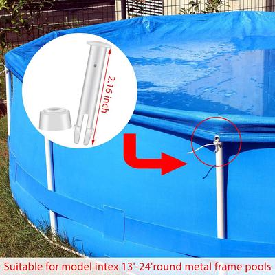 12/24Pcs Replacement Plastic Pool Joint Pins with Rubber Seal for Intex Round Lock Set Connect Nail Insertion Swimming Pool Part