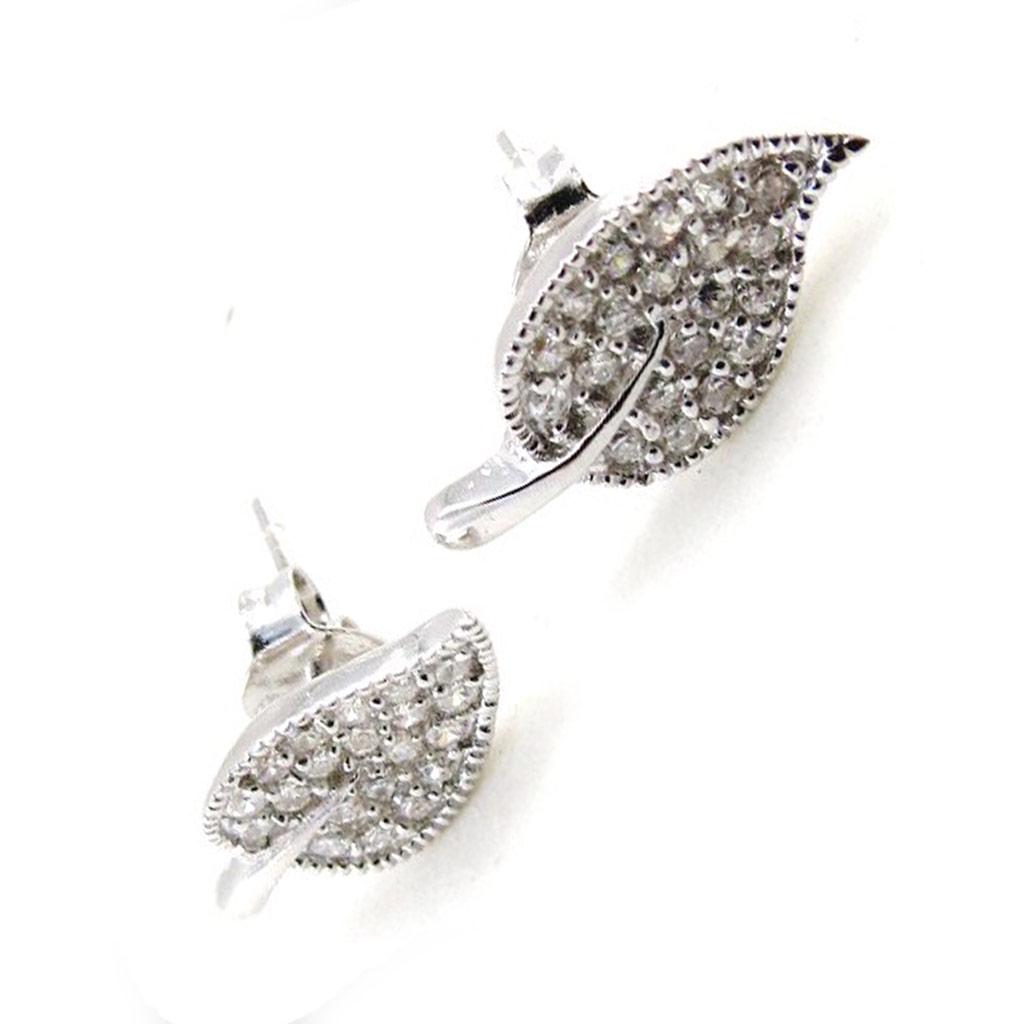 Les Trésors De Lily [J0186] - Silver Earrings 'Déesse' Silver White (rhodium-plated) - 15x7 Mm