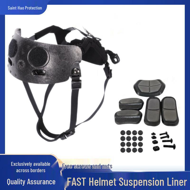 Adjustable FAST Tactical Helmet Suspension Liner: Shockproof, Pressure-Reducing Sponge with Head Circumference Knob Random Sponge Liner хаки