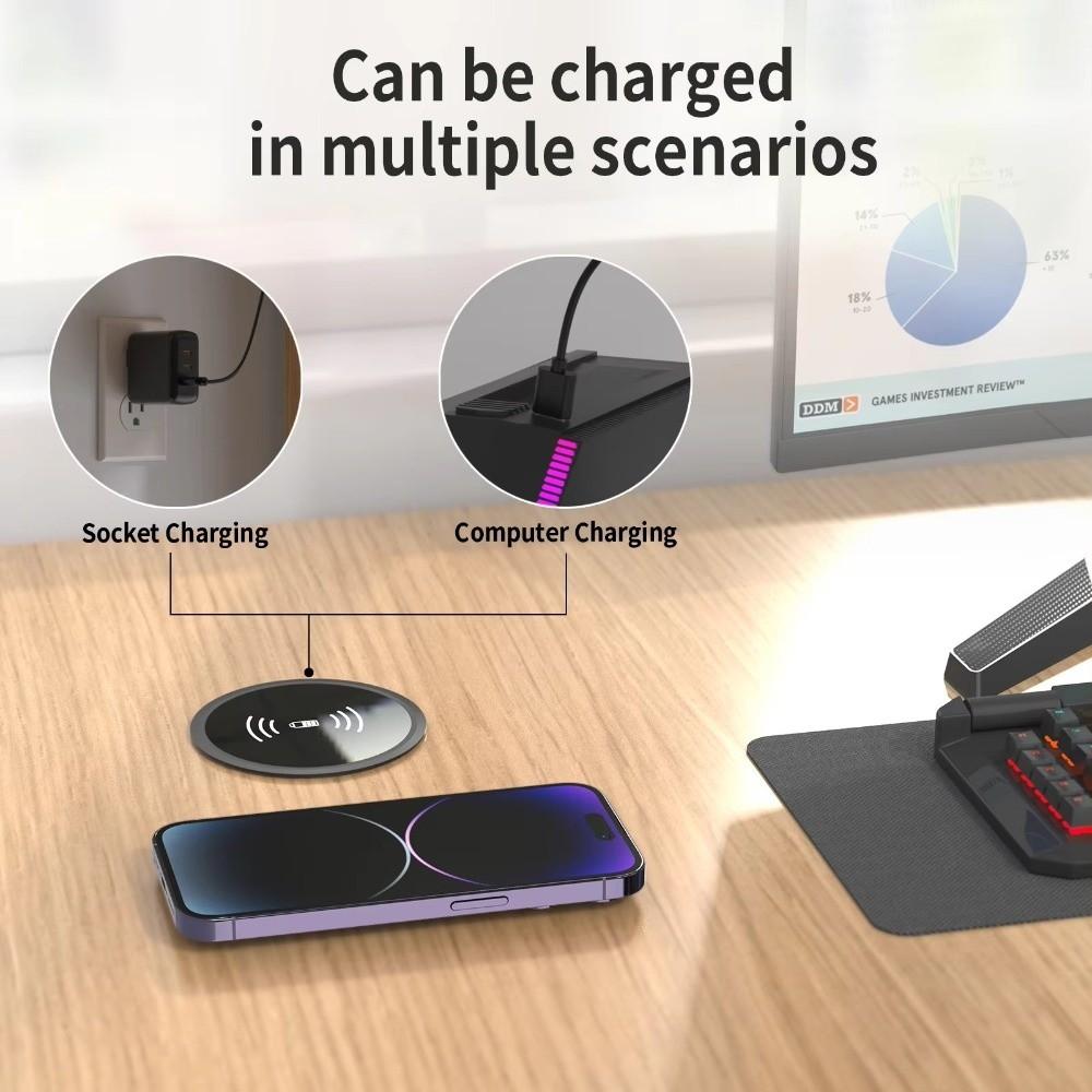 15W Fast Wireless Charger Pad Fast Charging Inductive Charging Base Desktop Wireless Charger