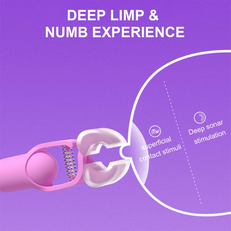 10 Speed Vibrating Nipple Clamp Vibrator for Women Breast Massage Fetish To Breast Labia Clip Stimulation Massager Bdsm Bondage