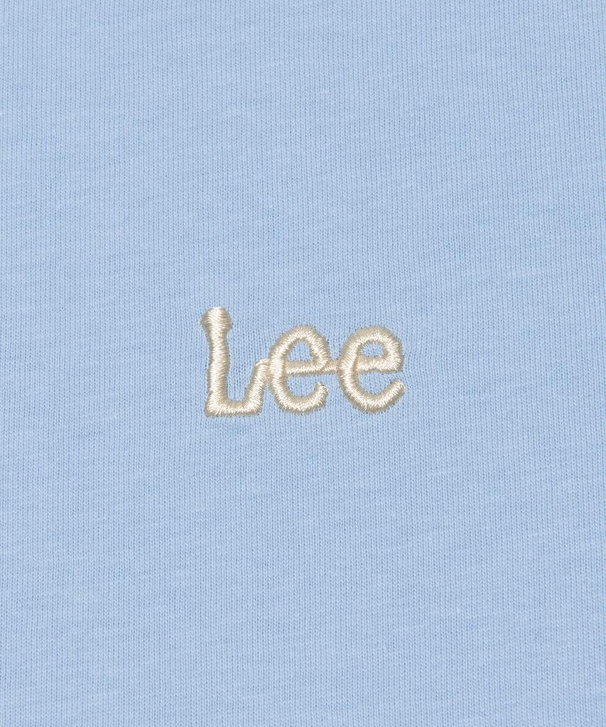 LEE Women'S Small Twitch Logo Ringer T-Shirt Light Blue