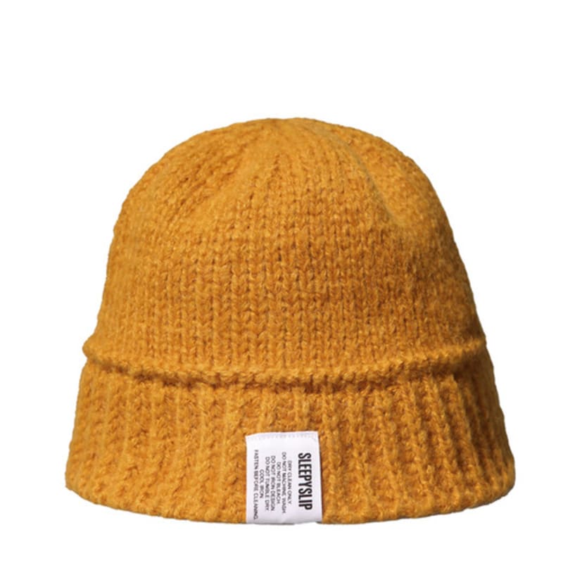 

SLEEPYSLIP [unisex]ALPACA KNIT MUSTARD BUCKET HAT free