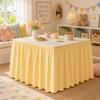 Pastoral Grid Party Decor Table Skirt Home Living Room Dustproof Dining Tables Cafe Dessert Table Background Table Surround