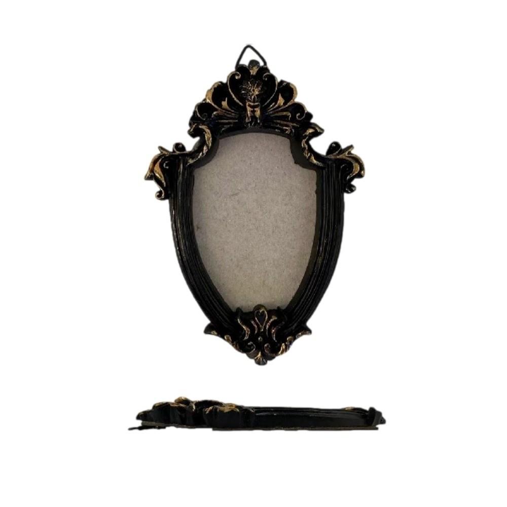 Black Baroque Style Photo Frame Goth Photo Display Holders Picture Frame Ornaments Living Room