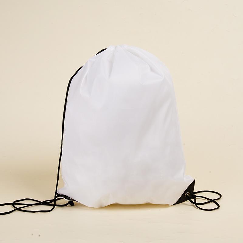 In Stock Custom Logo Polyester Sports Drawstring Backpack