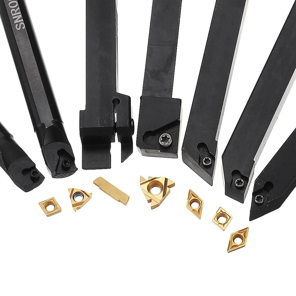 

1 комплект 8/12/16 мм хвостовик токарного резца держатель токарного резца расточный резец токарный резец металлический токарный стержень промышленные твердосплавные вставки 8mm