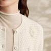 ERDOS 1980 Women's Cashmere Silk Embroidered Cardigan