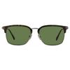 Omega Men S Browline SunglaSSeS Om0035 08n Gunmetal Havana 55mm 08n