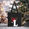 Christmas Letter Print Messenger Bag Student Casual Canvas Bag New