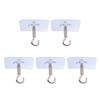 Adhesive Hooks Wall Ceiling Hook No-Drill Cabinet Hook Hanging Small Plant Towel