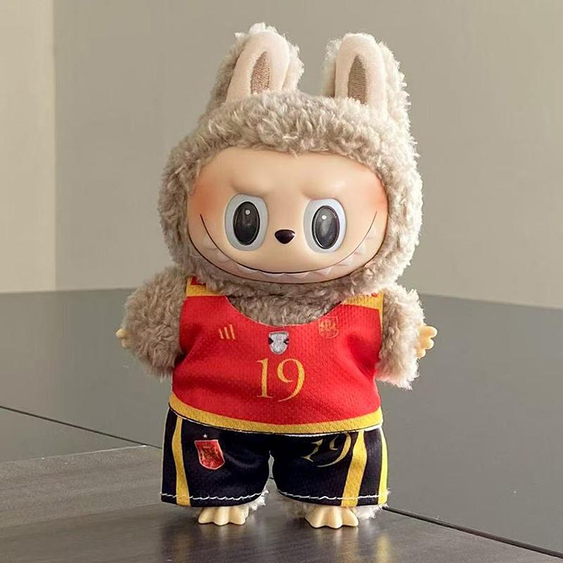 Labubu Plush Doll Clothes Plush Doll Changing Clothes Dolll Clothes Suit Cartoon Cute Clothes Dolls Accessories Gift