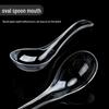 Disposable Black 12cm Crystal Takeaway Spoons