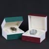 New PU Leather Threaded Square Watch Box Single Watch Case Portable Travel Watch Storage Box Scratch-Resistant Gift Watch Box