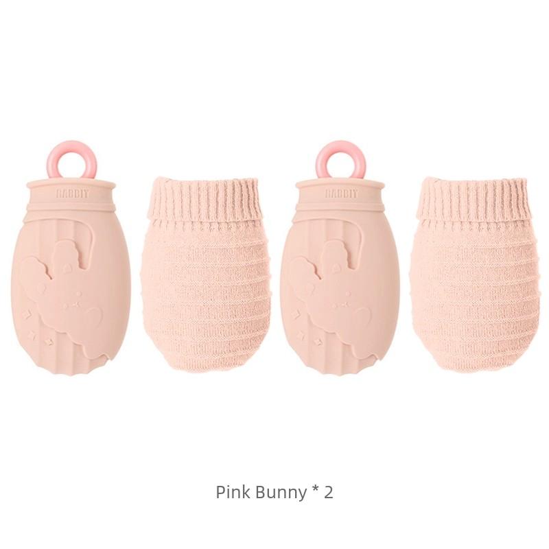 Silicon Hot-Water Bag Water Injection Hot Water Bottle Female Hot Compress Cute Portable Explosion-Proof Hand Warmer Dysmenorrhea Warm Belly Heating
