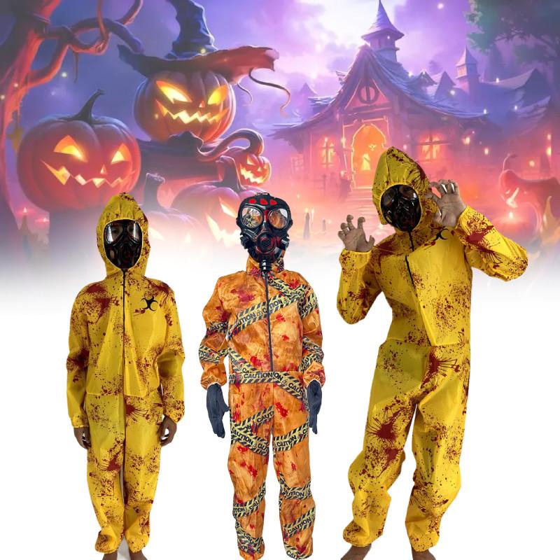 Ond Halloween Resident Cosplay Beskyttelsesdrakt Hodeplagg Gassmaske Voksne Barn