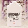 100Pcs Kraft Paper Tags Handmade with Love Hang Tags Garment Tags for Candy/Gift/Cookies Display Packing Label Card
