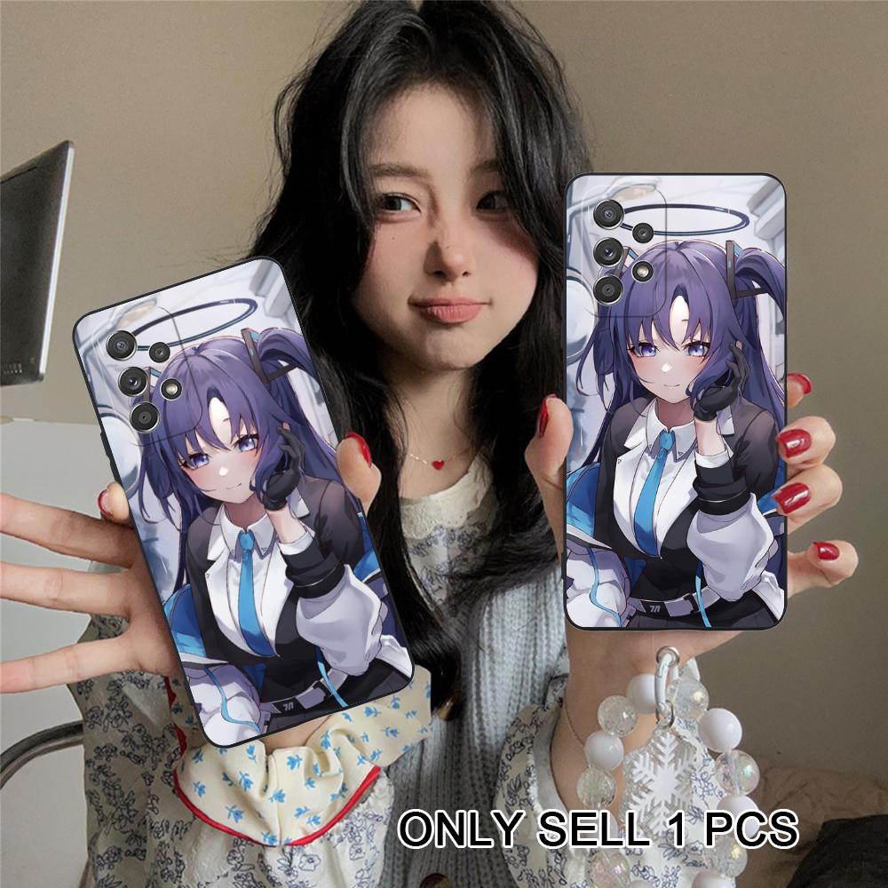 Blue Archive Yuuka Matte TPU Mobile Phone Case for Samsung Galaxy A56 55 54 53 52 51 36 35 34 23 16 15 5G Colorful Cover
