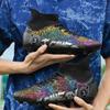 Scarpe da calcio da uomo Scarpe da calcio alte con punte lunghe alla caviglia AG/TF Scarpe da calcio per bambini con tacchetti per erba da esterno Scarpe da calcio sportive da allenamento