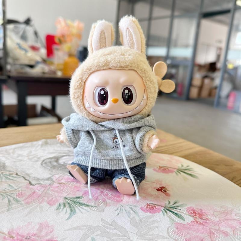 Clothes Only] For 17cm Labubu I II Idol Dolls DIY Accessories Gifts Korea Kpop Exo Idol Dolls Overalls Clothing Cute Mini Plush Doll'S Clothes