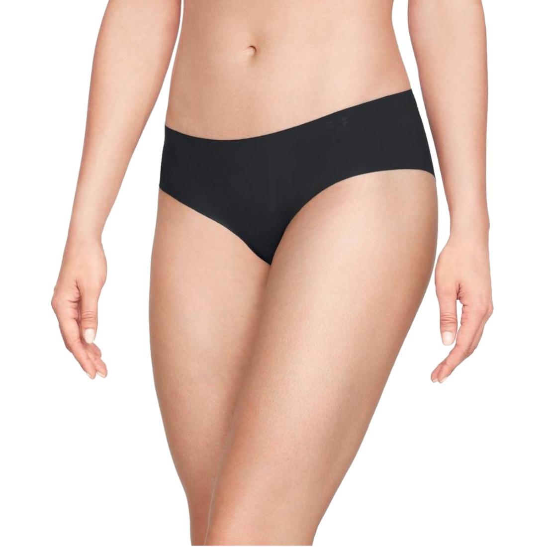 Under Armour Pure Stretch Hipster 3-Pack, Culotte noire femme