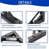20 Inch Heavy Duty Folding Shelf Brackets, 2 Pack DIY Wall Mounted Shelf Bracket for Fold Down Table, Stainless Steel Folding Table Hinge Space Saving